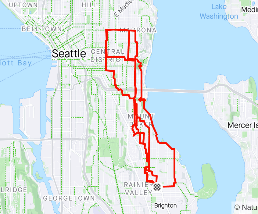 Our Cranksgiving route